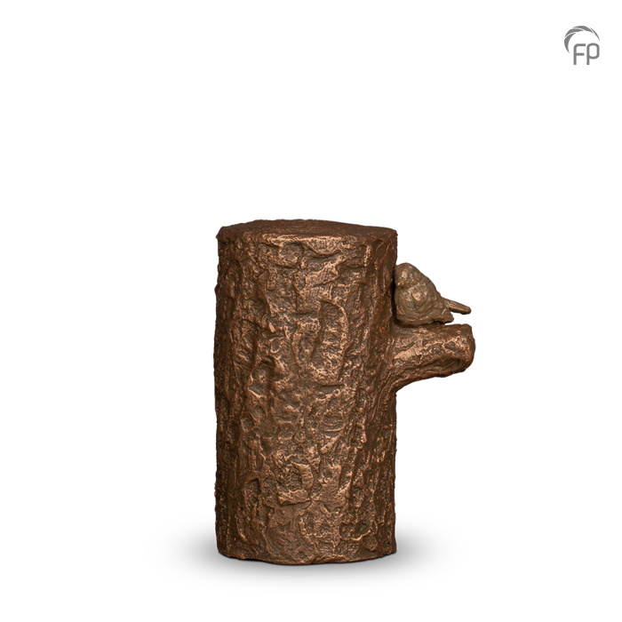 Mini-urn Levensboom — bronskleurig keramiek (klein) - view 1
