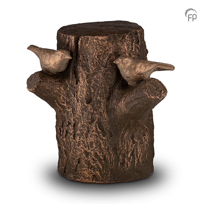 Urn Levensboom — bronskleurig keramiek (volwassen) - view 1