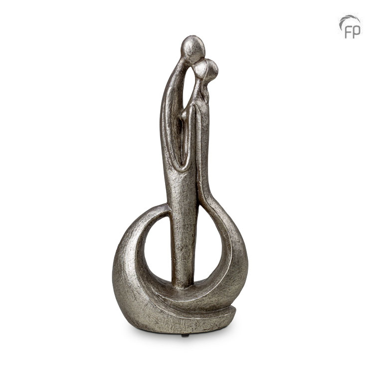 Urn Forever means a lot — zilverkleurig keramiek (slank, hoog) - view 1