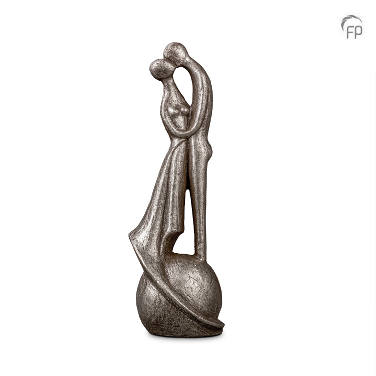 Urn I loved and lost you — zilverkleurig keramiek (smal, hoog) - view 1