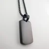 Asketting Dog Tag - Zwart - Roestvrijstaal
